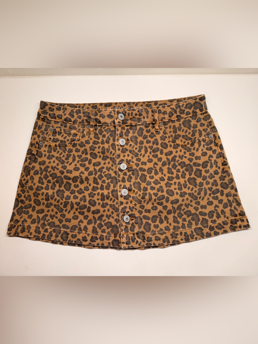 American Eagle Outfitters Leopard print mini skirt